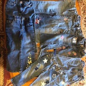 7 pairs 18-24 months jeans for girls